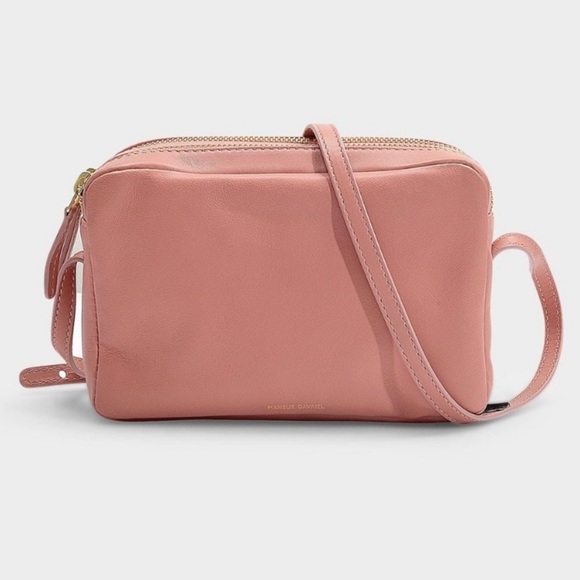 Mansur Gavriel Double Zip Leather Crossbody Bag blush pink - Picture 16 of 16